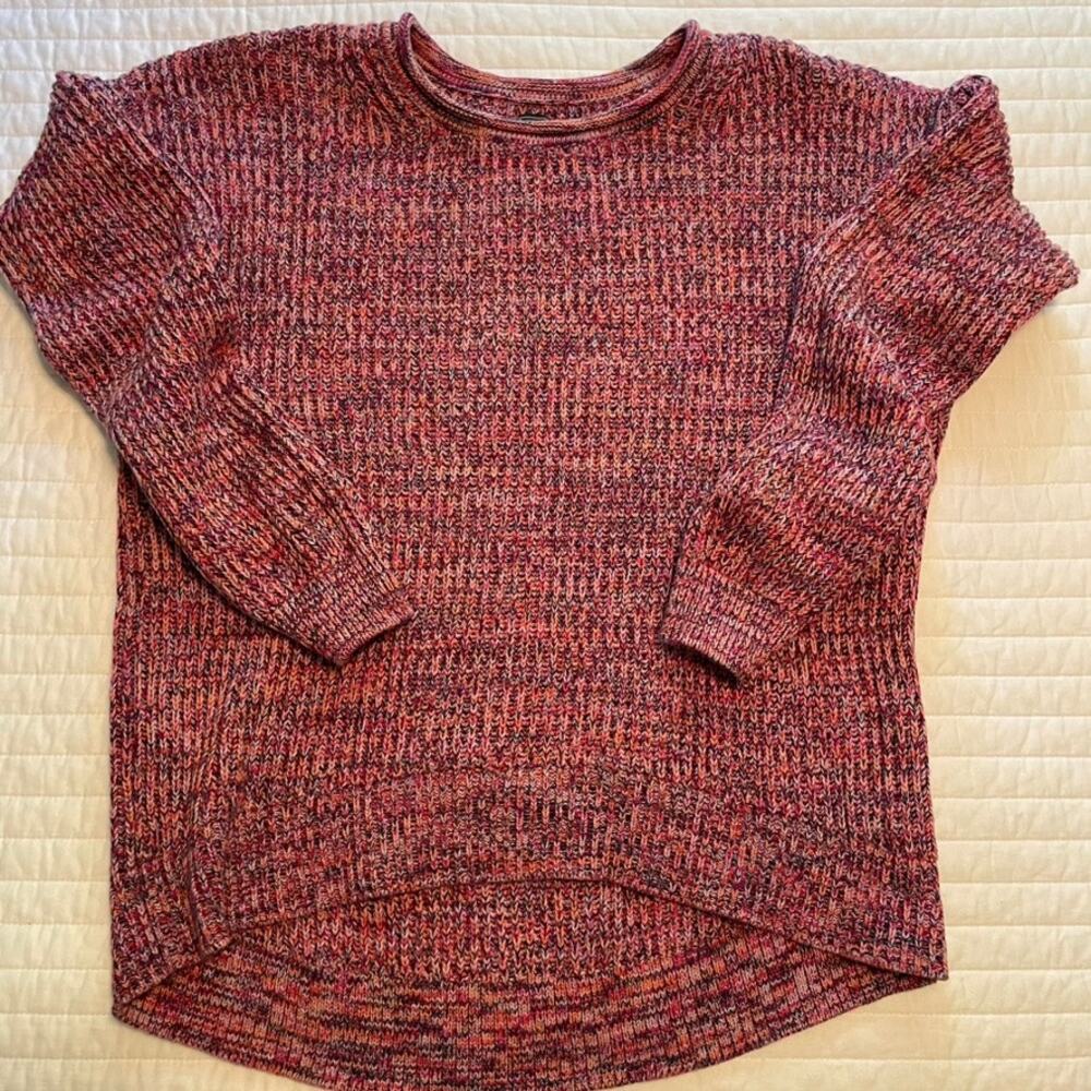 Gap Multicolor Ribbed Long Sleeve Cotton Sweater Womens Medium